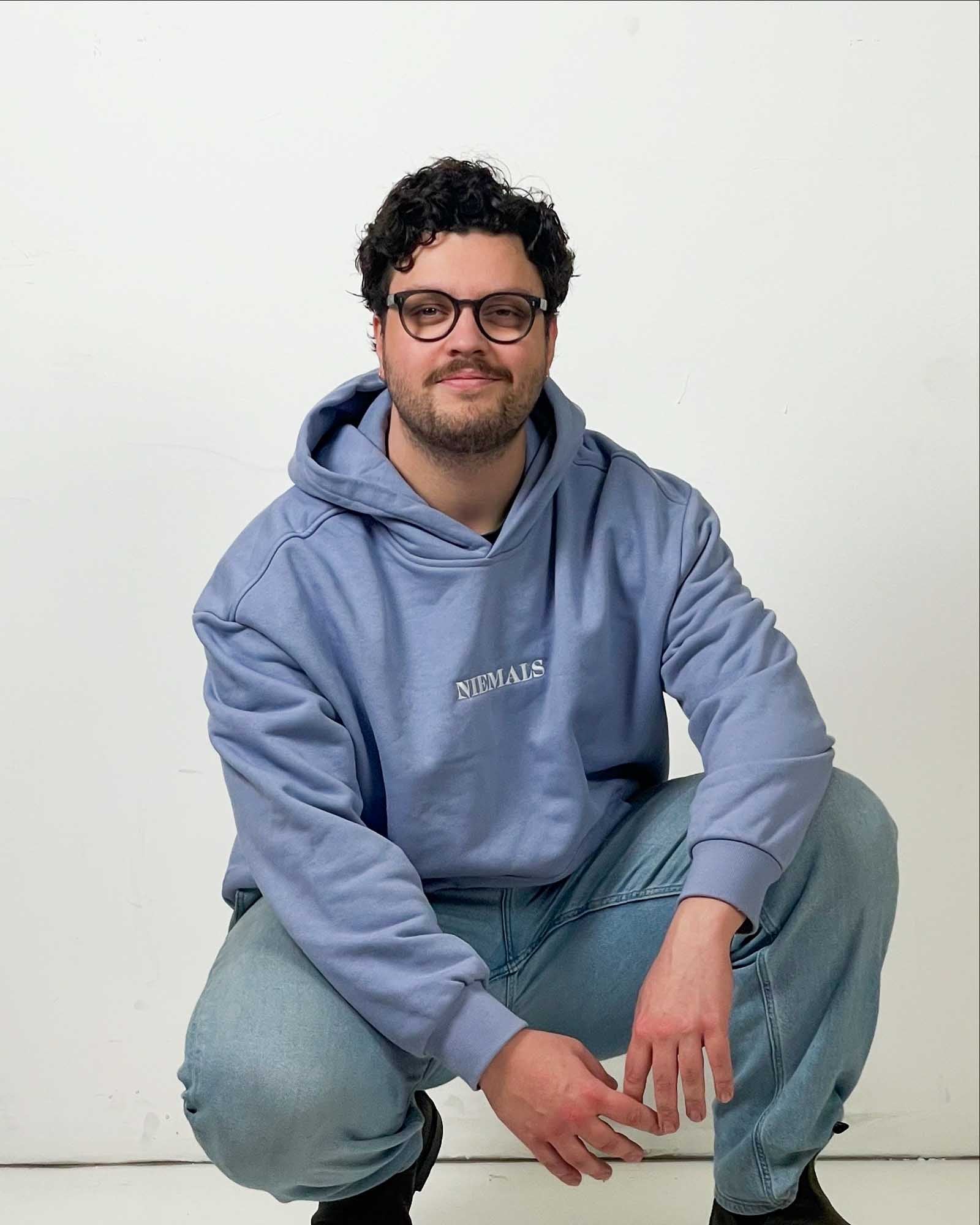 NIEMALS Heavy Oversized Hoody | Viola Blue