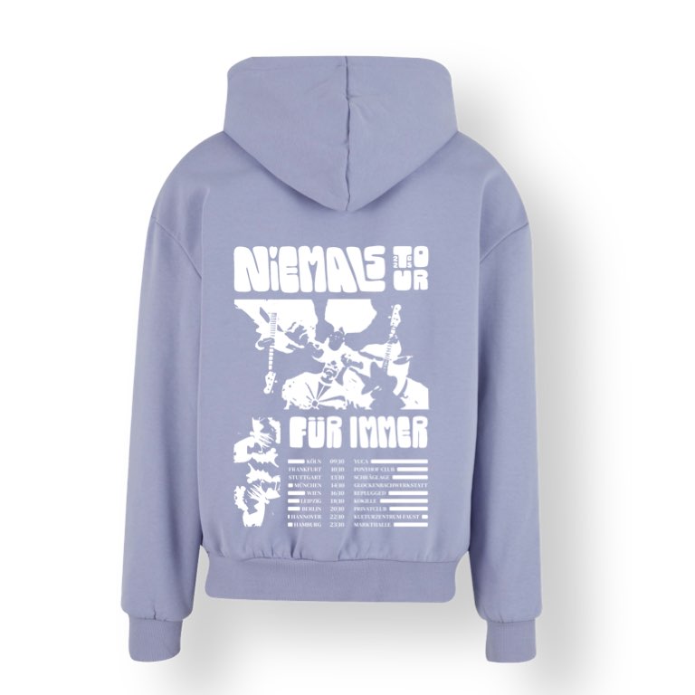 NIEMALS Heavy Oversized Hoody | Viola Blue